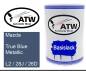 Preview: Mazda, True Blue Metallic, L2 / 28J / 26D: 500ml Lackdose, von ATW Autoteile West.